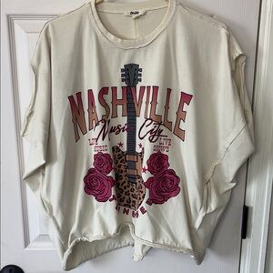 Nashville Music City Graphic Tee - Cream